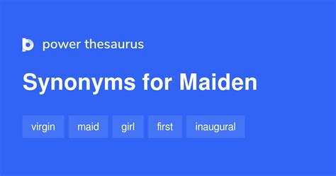 maiden synonym